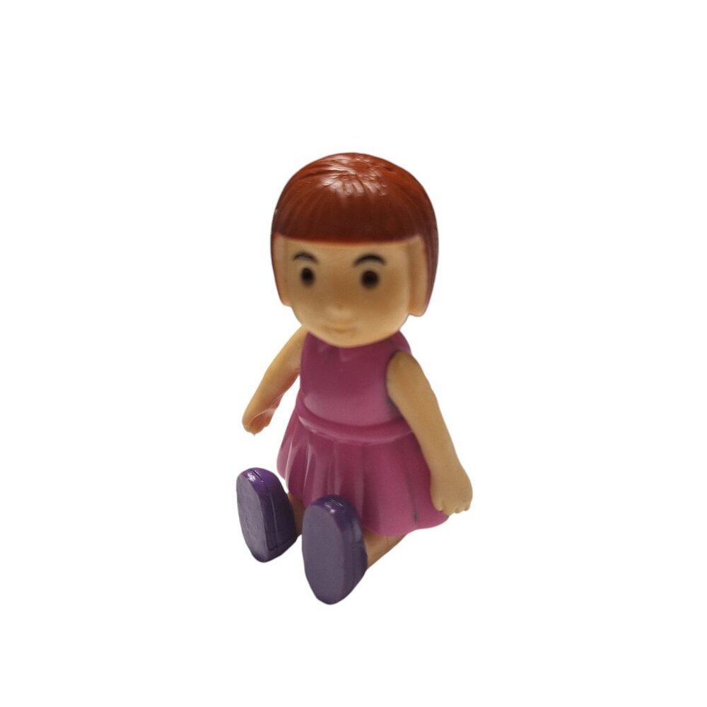 Keenway Dollhouse Figure Daughter Child Girl‎ Toy Pretend Play Brown Hair